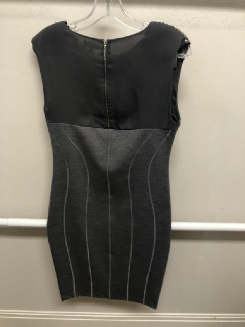 Ted Baker Size 3 Grey Midi Dress