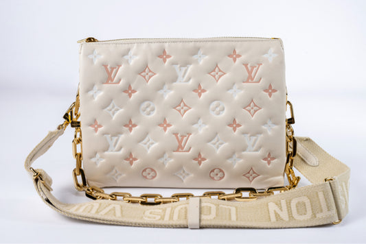 Louis Vuitton Monogram Embossed Coussin PM